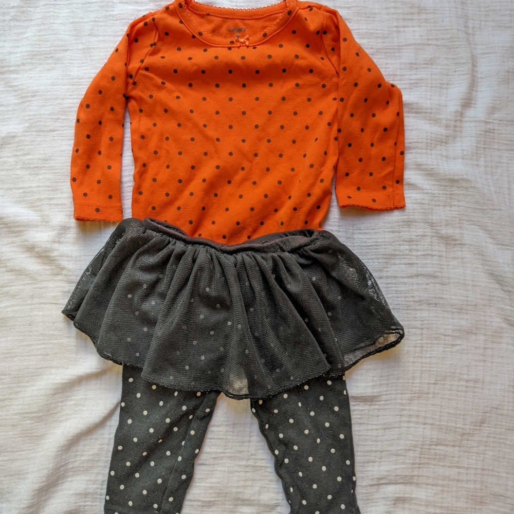 Halloween Polkadot Tutu Outfit